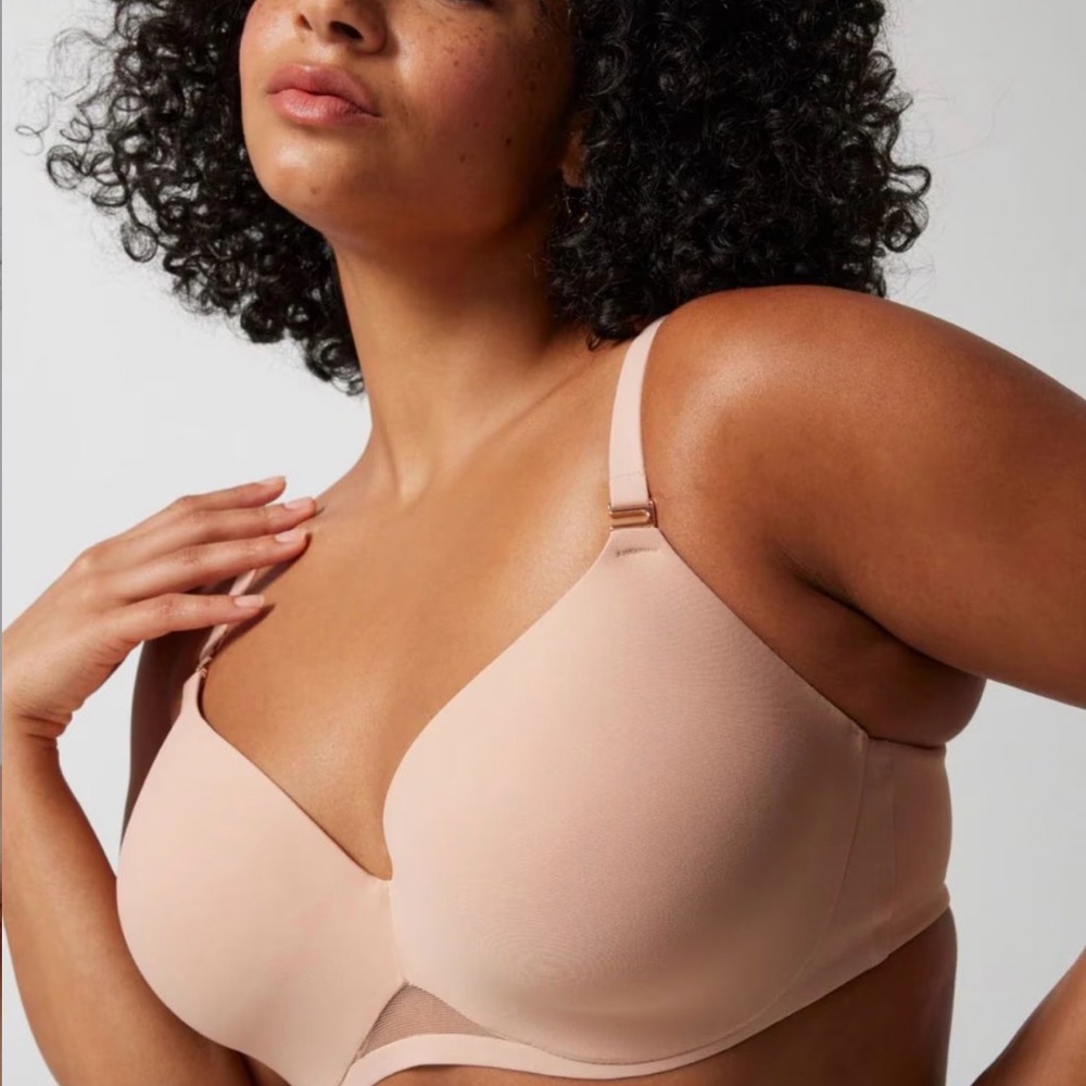 Soma 38DDD Bodify Perfect Coverage Blush Bra, like new - Picture 3 of 8